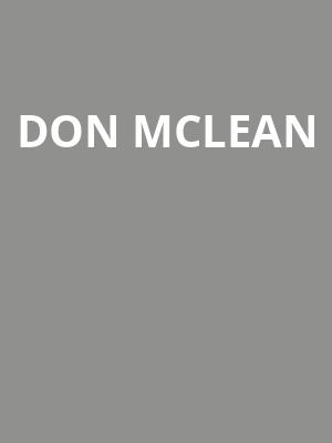 Don McLean, Garde Arts Center, New London